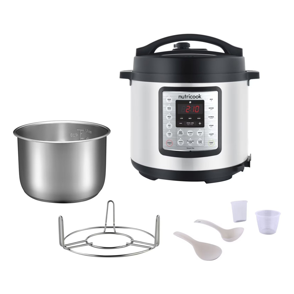 Nutricook - Smart Pot EKO Electric Cooker NC-SPEK6 Silver 6L