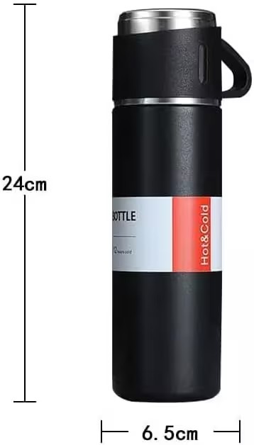 Fitto 500ML Vacuum Flask Stainless Steel Water Bottle with Gift Box Insulated Coffee Tumbler for Hot & Cold Drinks Travel Mug for Office, Home, and Outdoors Leakproof & Durable