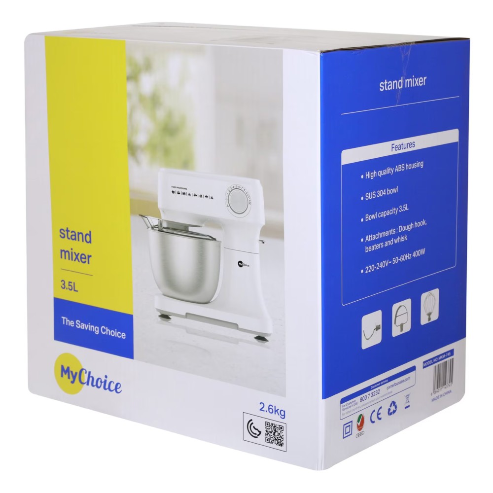 MyChoice Stand Mixer MKM-745 White 3.5L