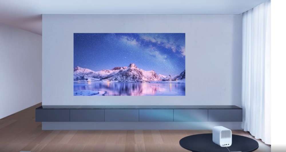 Mi Smart Projector 2 portable home cinema LED Light with DLP technology 1920×1080p Screen Size 60" to 120"