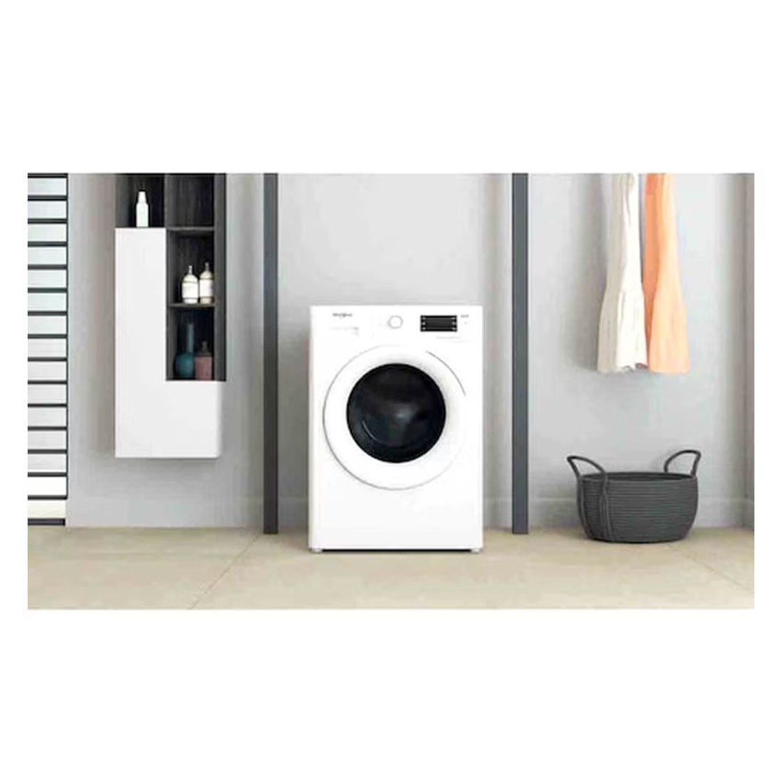 Whirlpool Front Loading Washer 8kg FWDG86148W White With Dryer 6kg