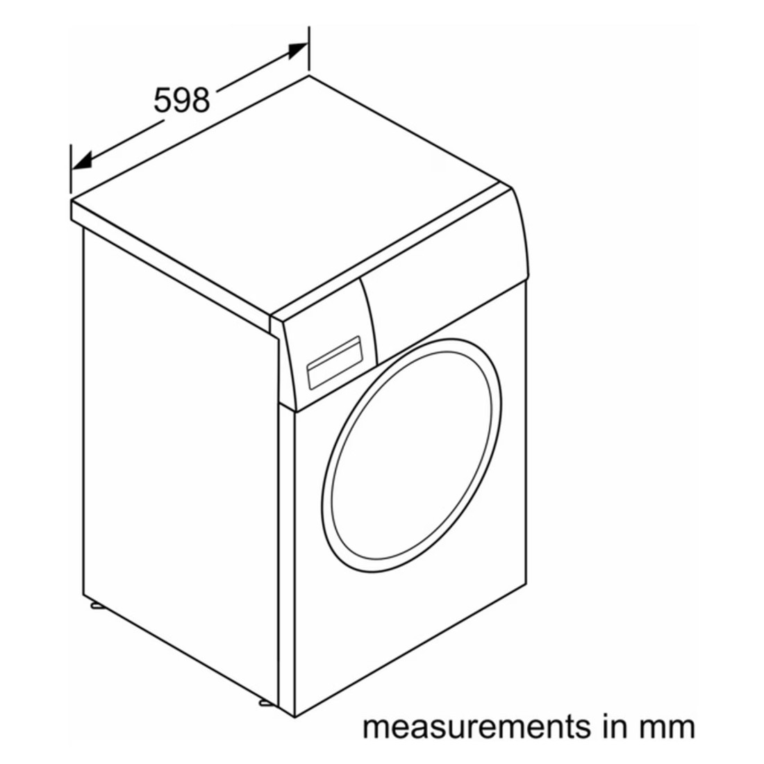 Siemens Front Loading Washer WM14U280GC White 8kg