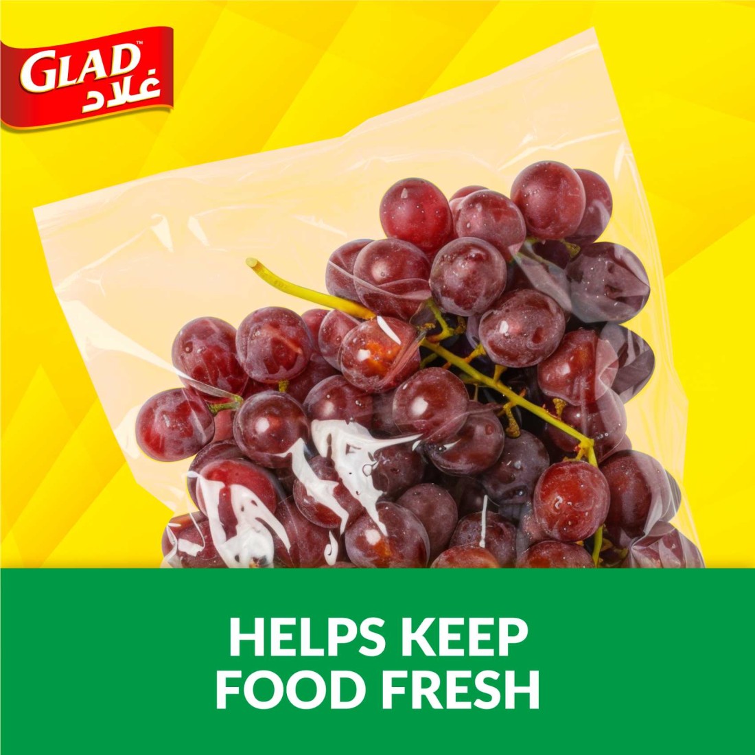 Glad Sandwich Fold-Top Bags, 180 Bags, 13.5x16cm