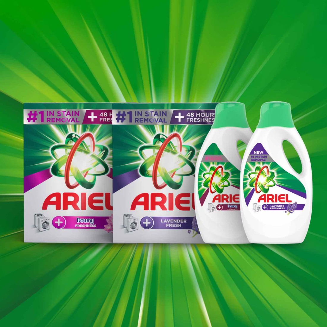 Ariel Automatic Downy Fresh Laundry Detergent Powder 2.25kg