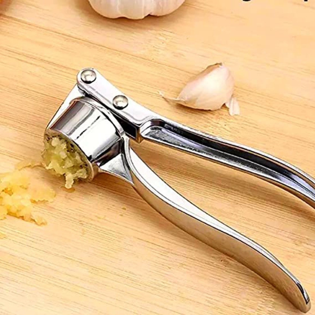 Stainless Ginger and Garlic Crusher, Garlic Chopper, Ginger Mincer, Ginger Squeezer Masher - Rustproof