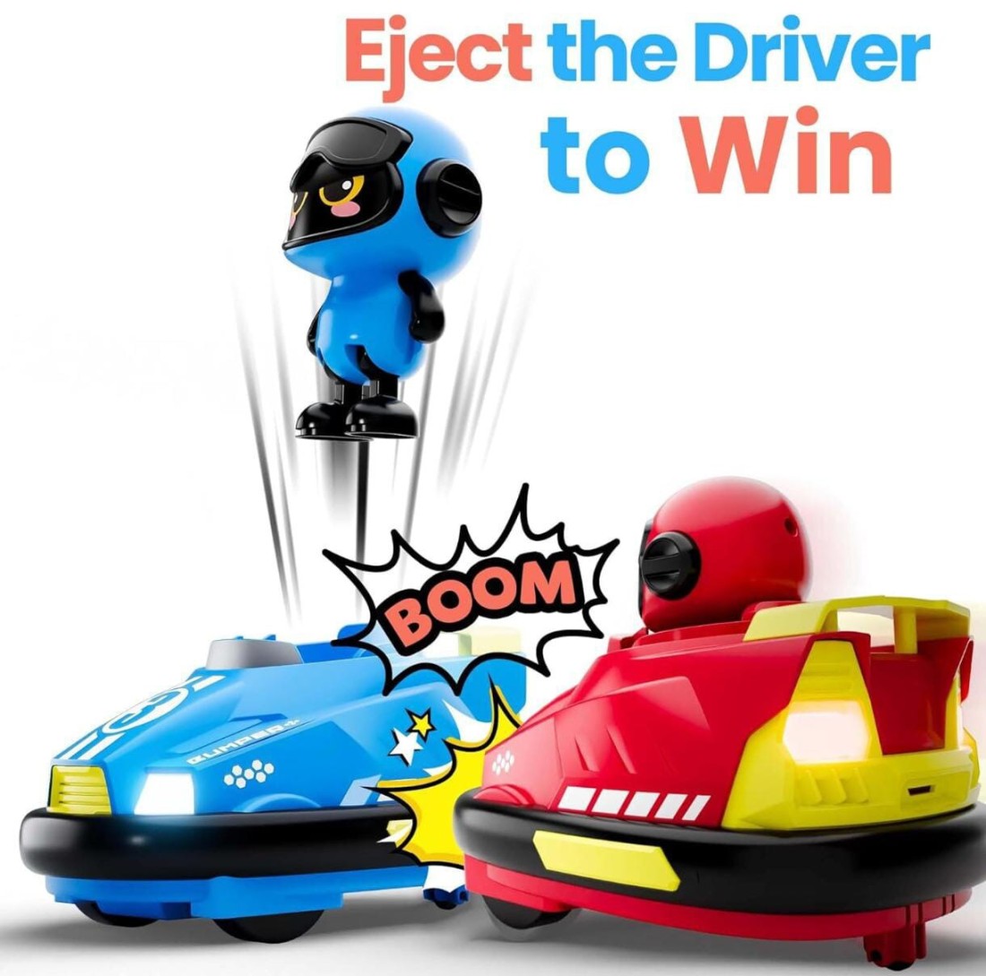 Remote Control Ejecting Bumper Cars High Speed RC Battle Cars with Ejector Seats, Multiplayer Toy Cars for Kids RC Battle Stunt Cars with LED Lights &amp; Sound, Ejecting RC Race Car Toddler Toys