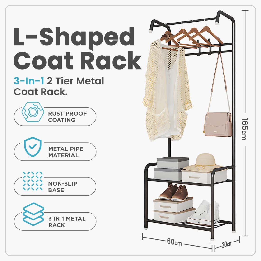 Clothes Drying Stand Space Saving Laundry Rack Durable Drying Rack Foldable Clothes Dryer for Indoor Outdoor Use
