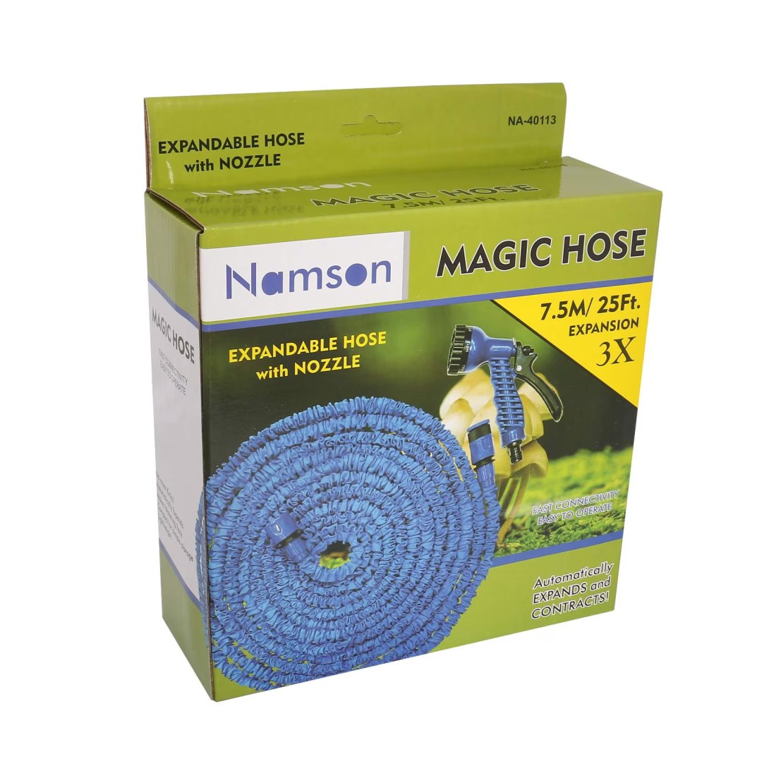 Namson Expandable Hose With Nozzle Blue 7.5m