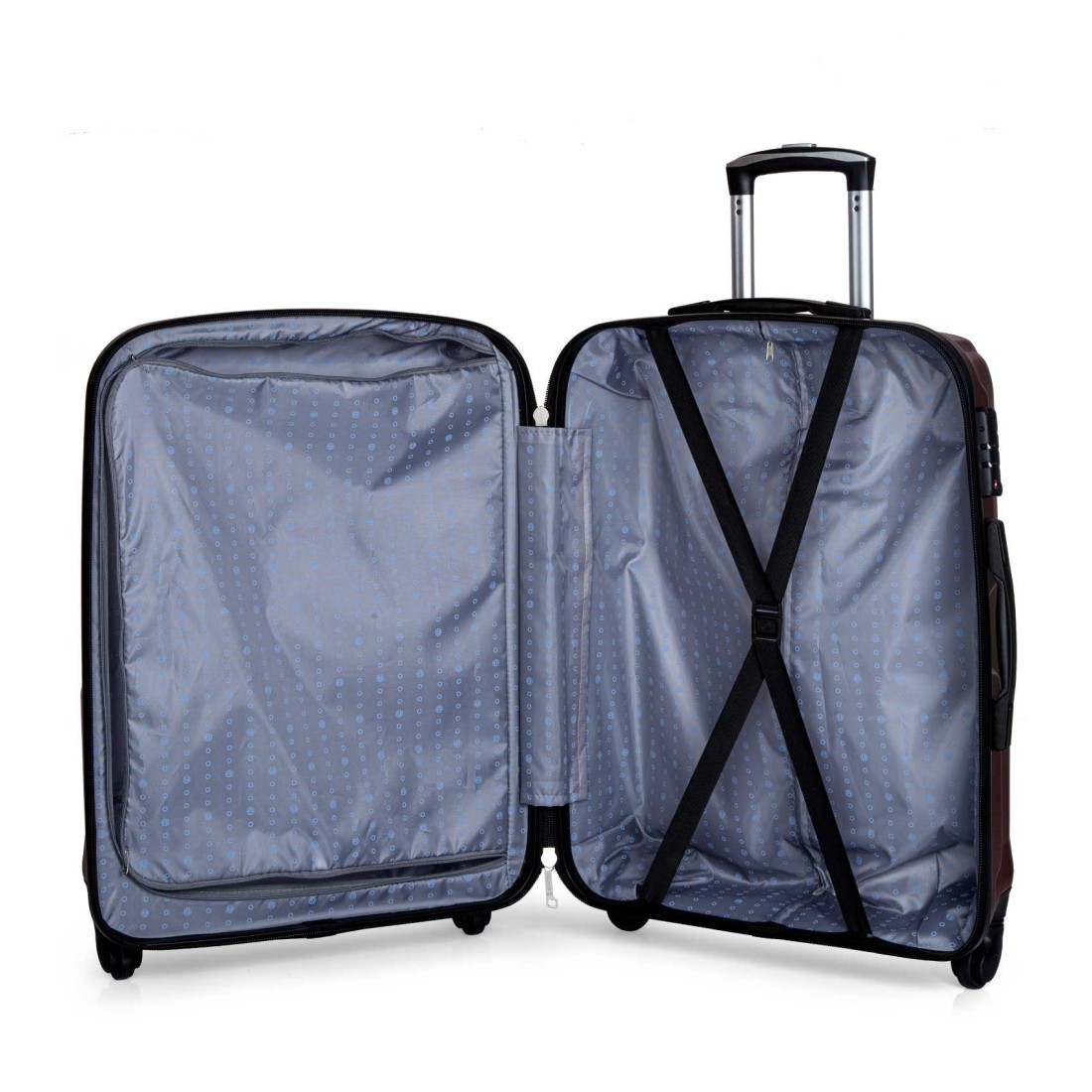 Carlton Padington 4 Wheel Hard Casing Medium Luggage Trolley 68cm Red