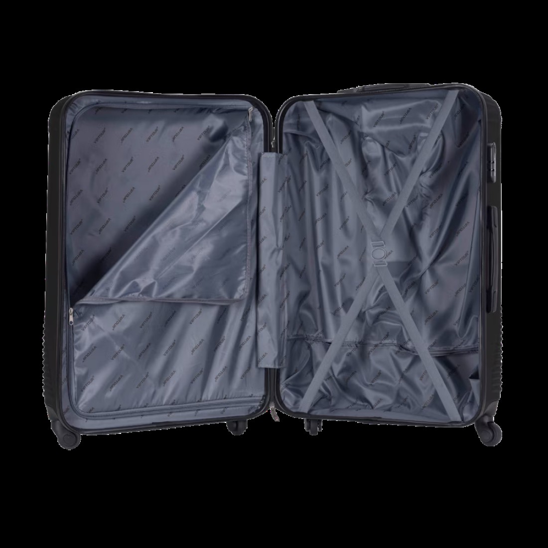 VIPTOUR ABS Hardside 3Pcs Trolley Luggage Set Spinner Wheels With Number Lock 20/24/28 Inches