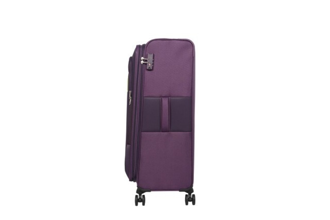 American Tourister Duncan Spinner 2 Wheel Luggage Trolley Purple 83cm