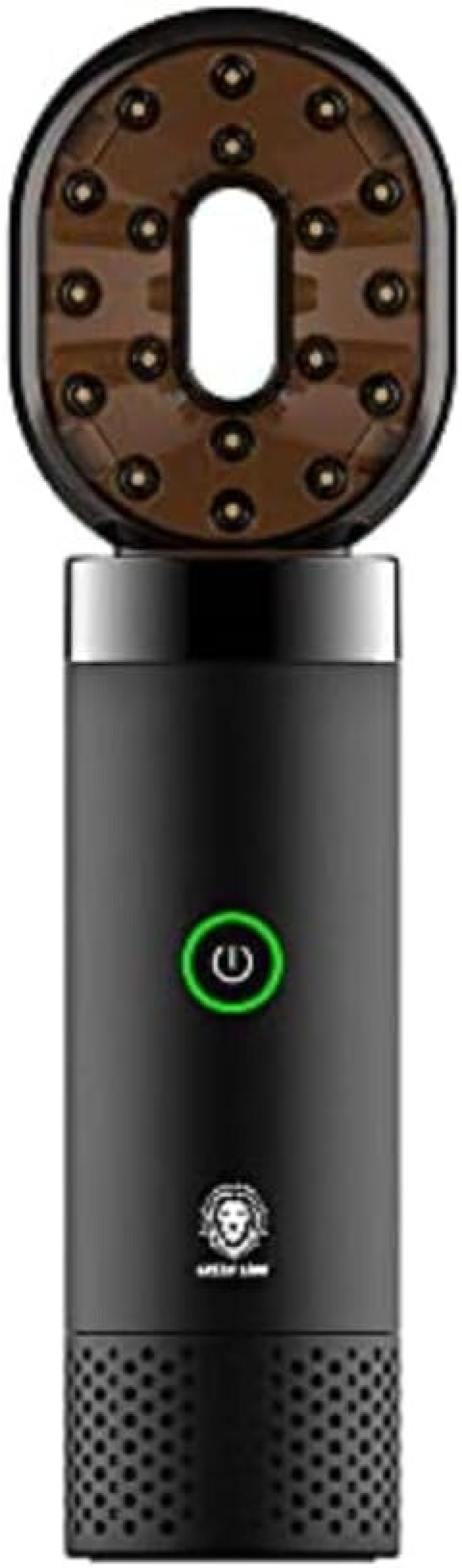 Electric Incense Burner &amp; USB Aroma Diffuser &ndash; Modern Portable Bakhoor Burner with Rechargeable Comb &ndash; Electric Bukhoor Incense Holder (Black)
