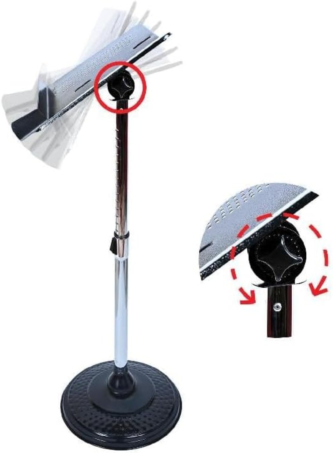 Adjustable Acrylic Quran Stand Holder - Silver