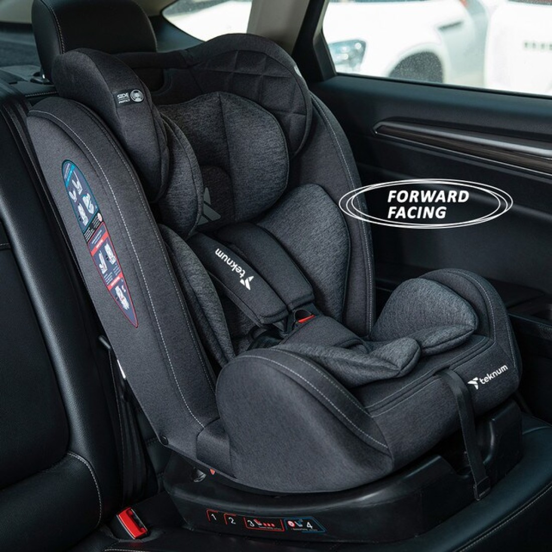 Teknum Evolve 2 Car Seat 0-12yrs - Dark Grey