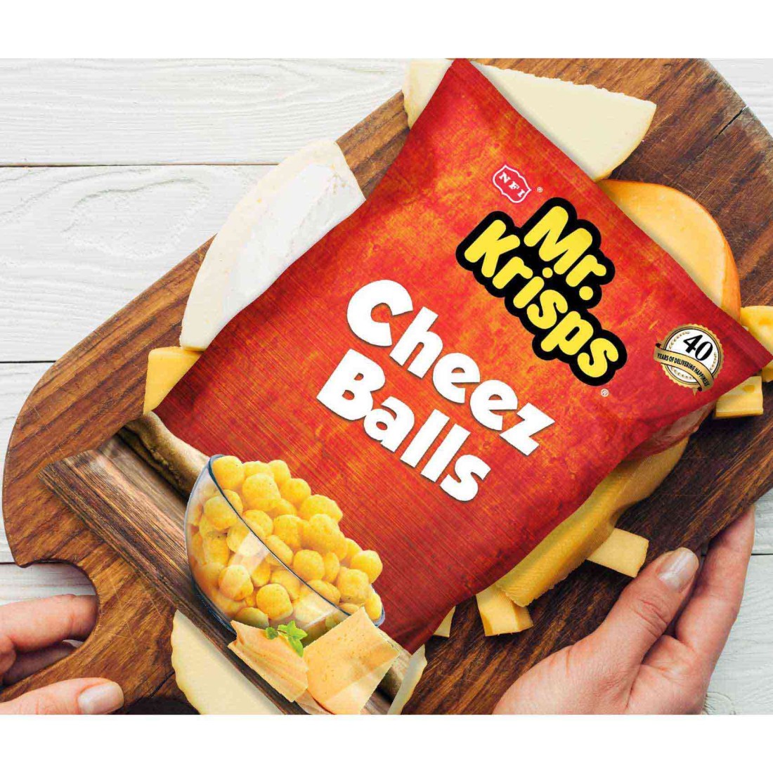 NFI Mr. Krisps Cheez Balls, 80g