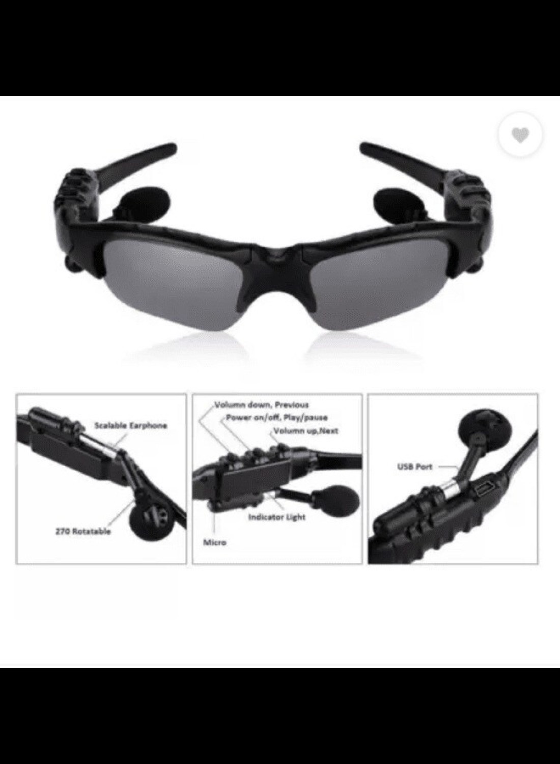 Radiotronics Smart Fashion Viclook Bluetooth Sunglasses