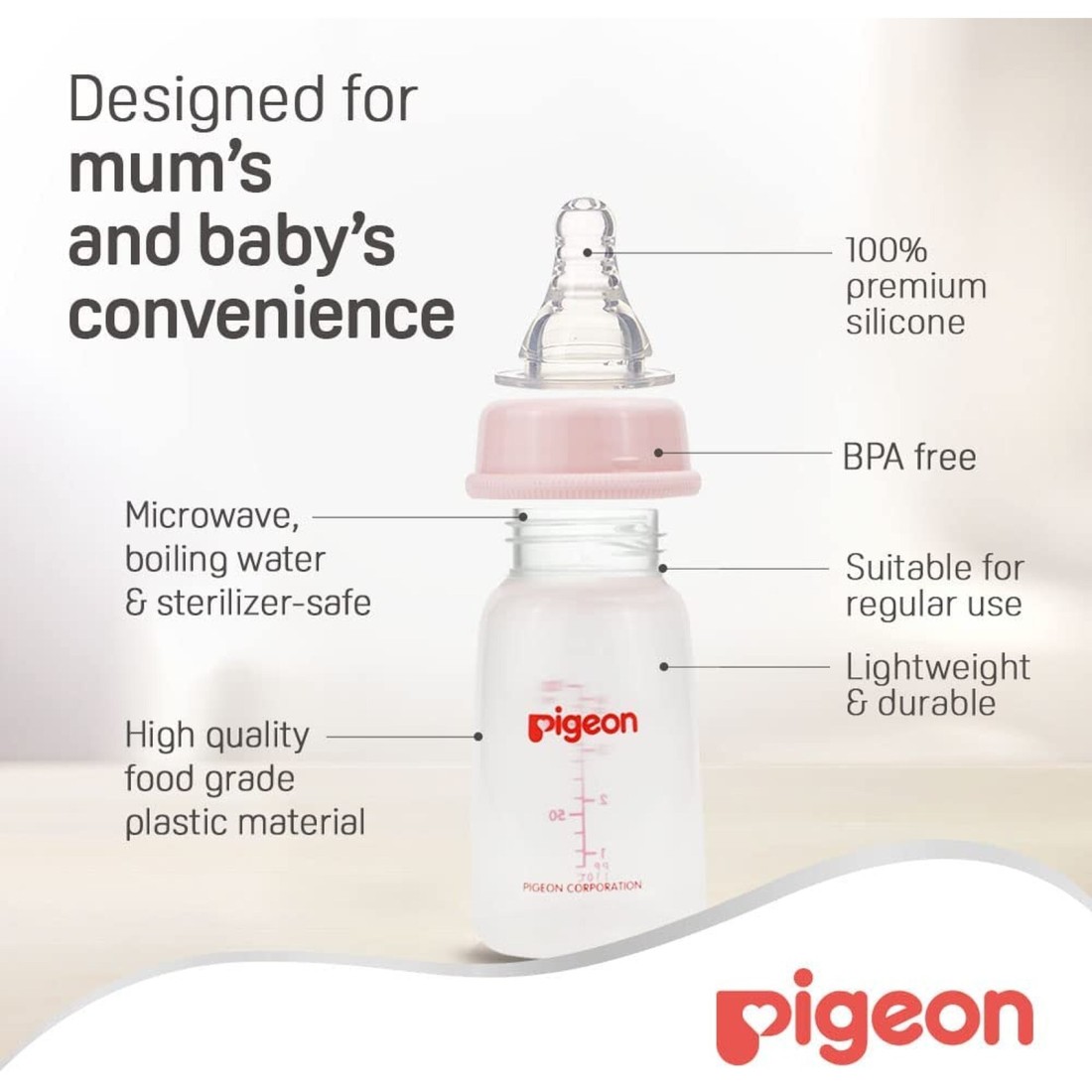 Pigeon Nursing Bottle 26012 Clear 120ml