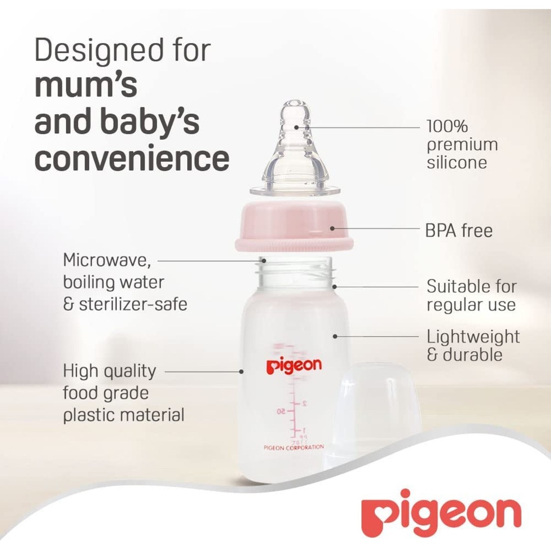 Pigeon Feeding Bottle 26011 Clear 120ml