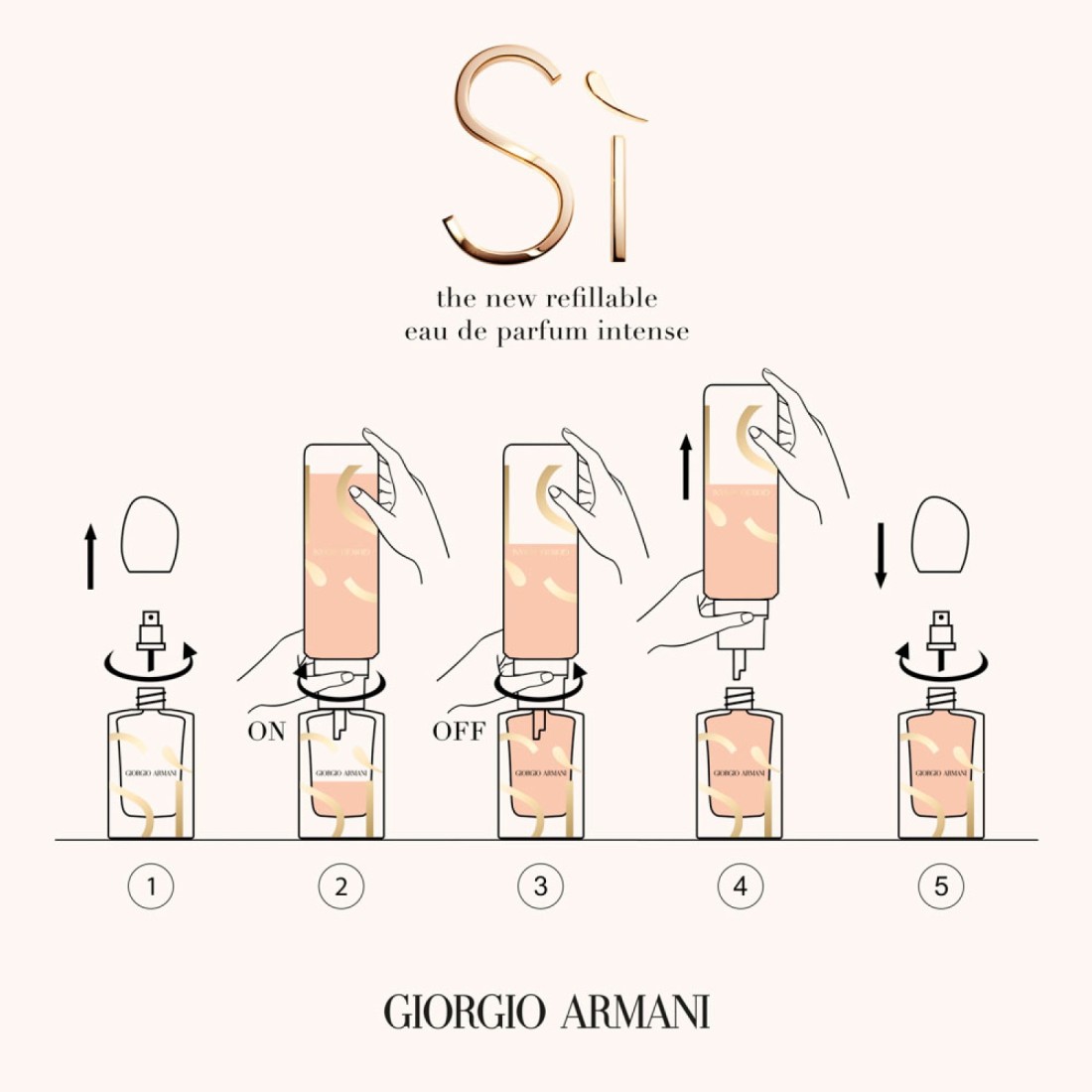 Giorgio Armani Si for Women Refill Bottle - Eau de Parfum Intense