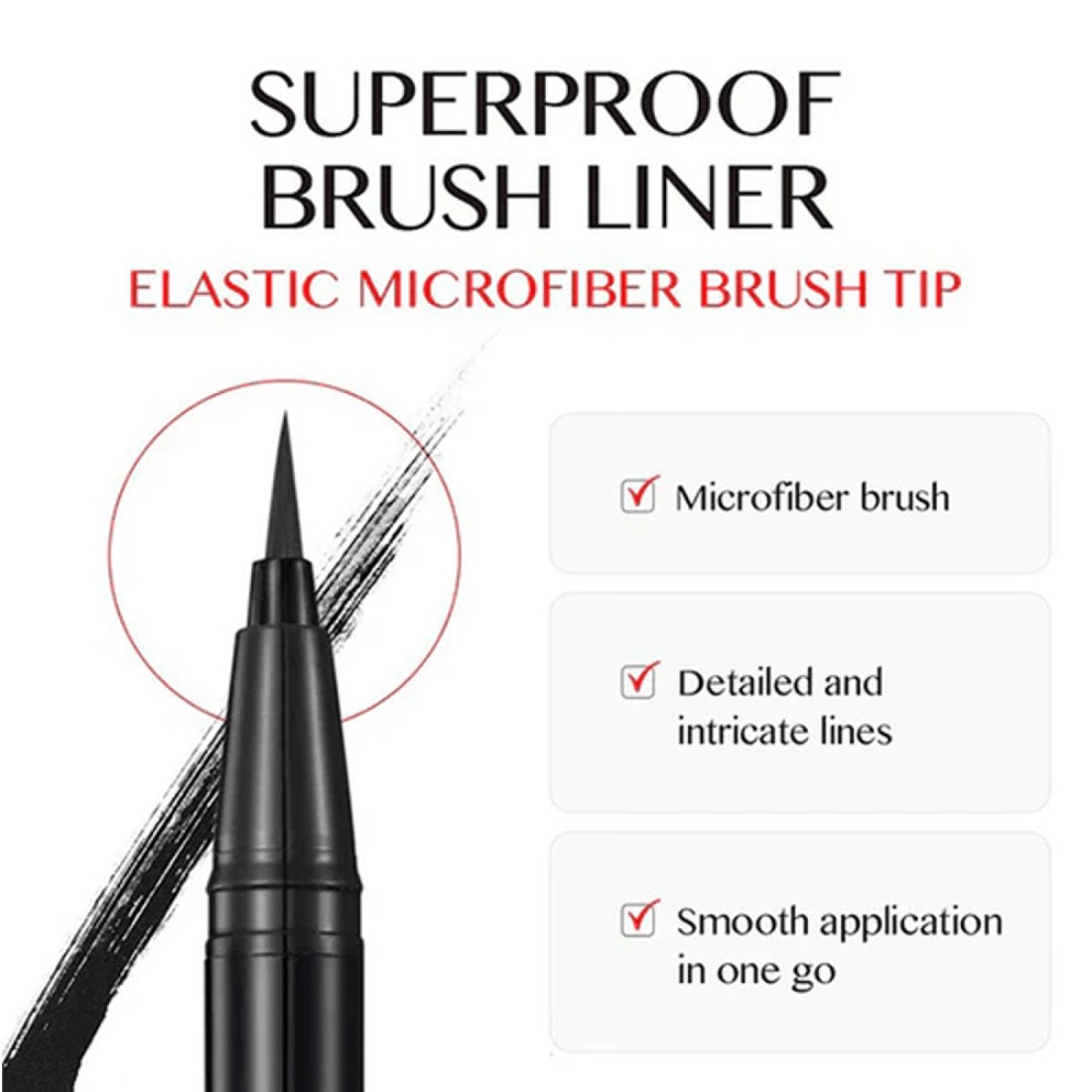 CLIO Superproof Brush Liner Eyeliner - 0.55ml