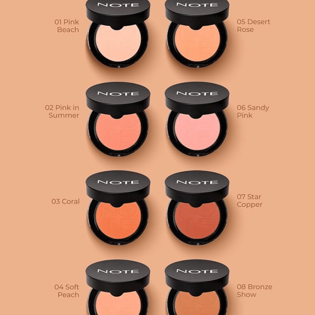NOTE Cosmetique Luminous Silk Compact Blusher