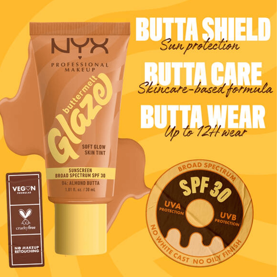 NYX Buttermelt Glaze Soft Glow Skin Tint SPF 30