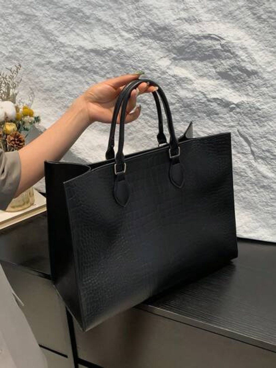 Fashion Snake Print Four Seasons Versatile Travel Shopping Bag Oversized Tote Tote Bag School Bag Back To School Backpack Large Capacity Business Casual Portable Lightweight Suitable For Teen Girls Wo