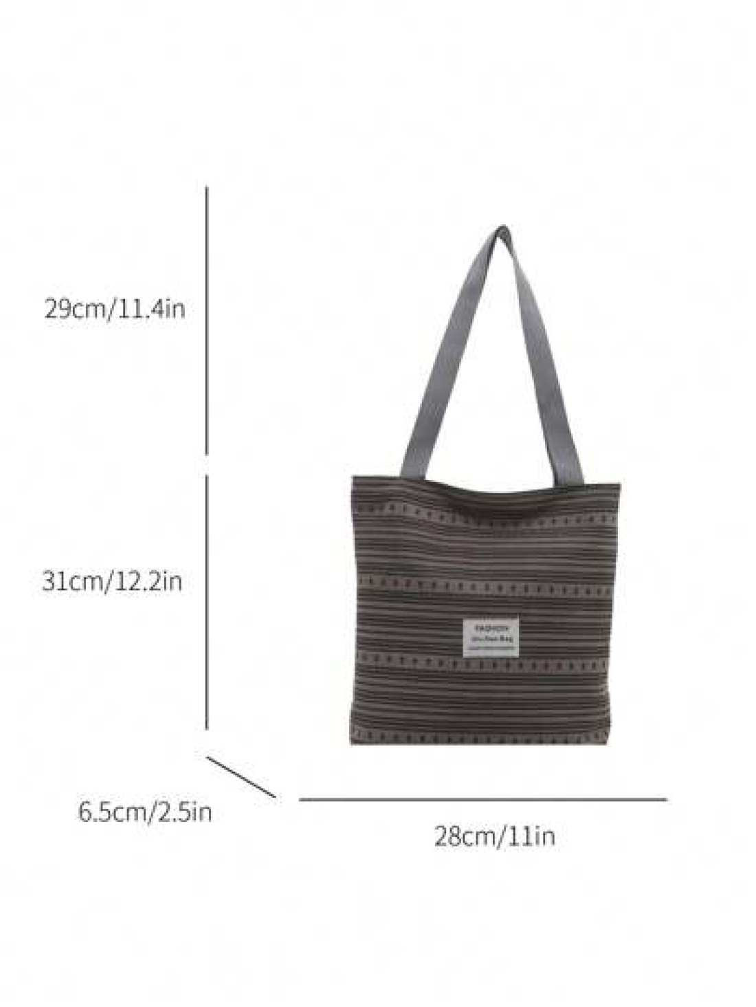 Korean Style Retro Casual Work Tote Bag For Women 2025 New Fashionable Canvas Satchel Shoulder Bag