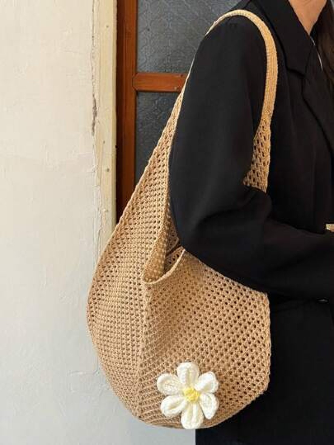 New Beach Vacation Straw Shoulder Bag For Women Large Capacity Woven Underarm Tote Bag Summer Perfectly Matching With Vacation Outfits Women