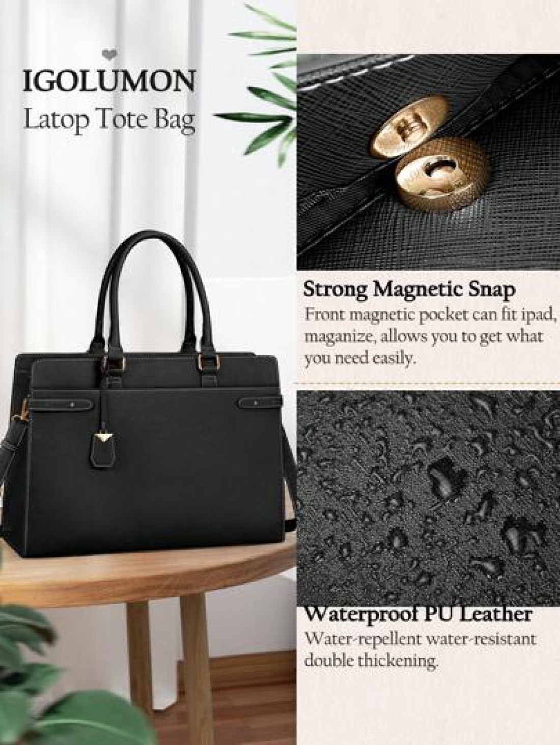 NEWHEY Women s Large Capacity Tote Bag For Autumn Winter Business Casual Woman Bag Pefect For Office Business And Work Tote Bags For Ladies Work Bag Women Ideal For Everyday Elegance Special Occasions