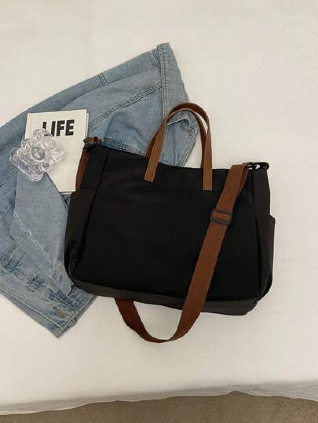 Minimalist Fashionable One Shoulder Crossbody Bag Large Capacity Commuting Versatile Women Tote Bag With Multiple Pockets Lightweight Foldable For Outdoor Travel Office University