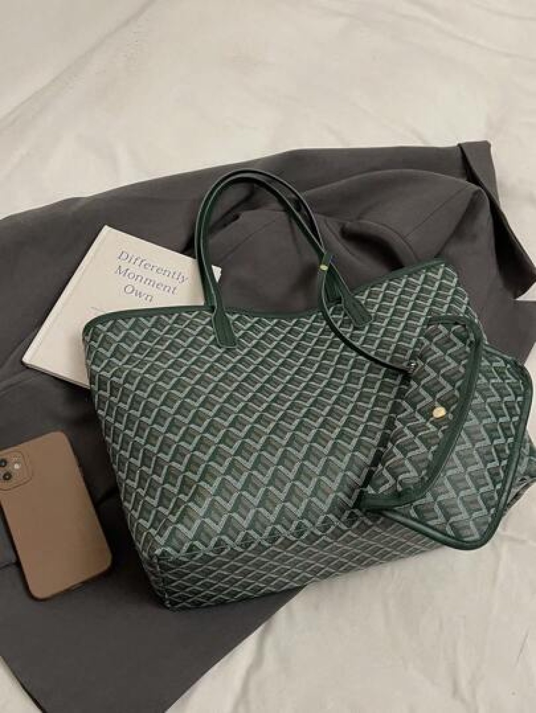 2pcs Set 2025 New Fashion Patchwork Tote Bag Large Capacity Travel Bag Shopping Bag Suitable For Women Daily Use Back To School Students Vacation Holiday Date Gift