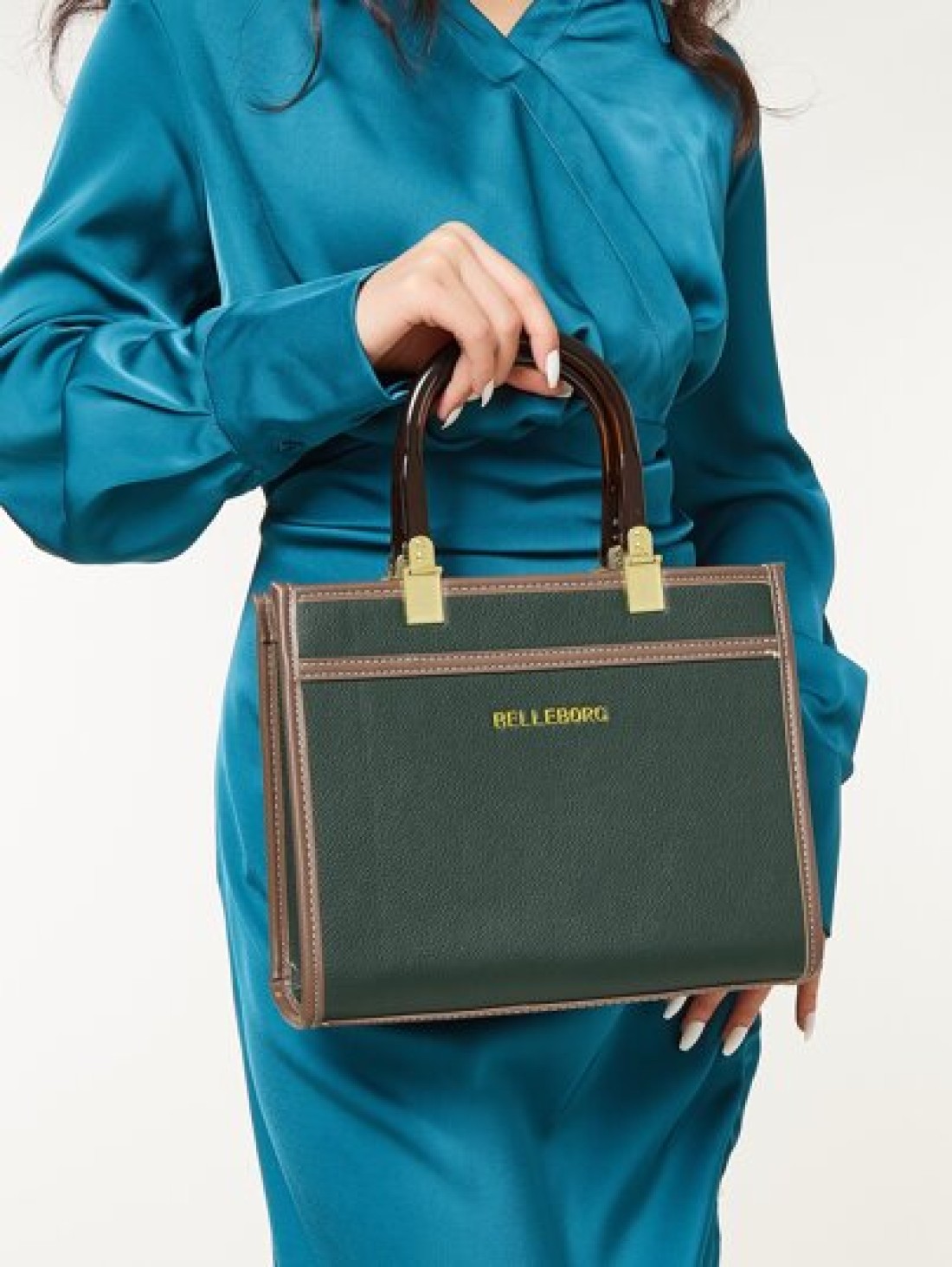 BELLEBORG Old Moeny Lightweight Business Casual Litchi Embossed Letter Detail Square Bag For Women Rookies White Collar Workers For Teen Girls Women College Students Rookies White Collar Workers Perfe