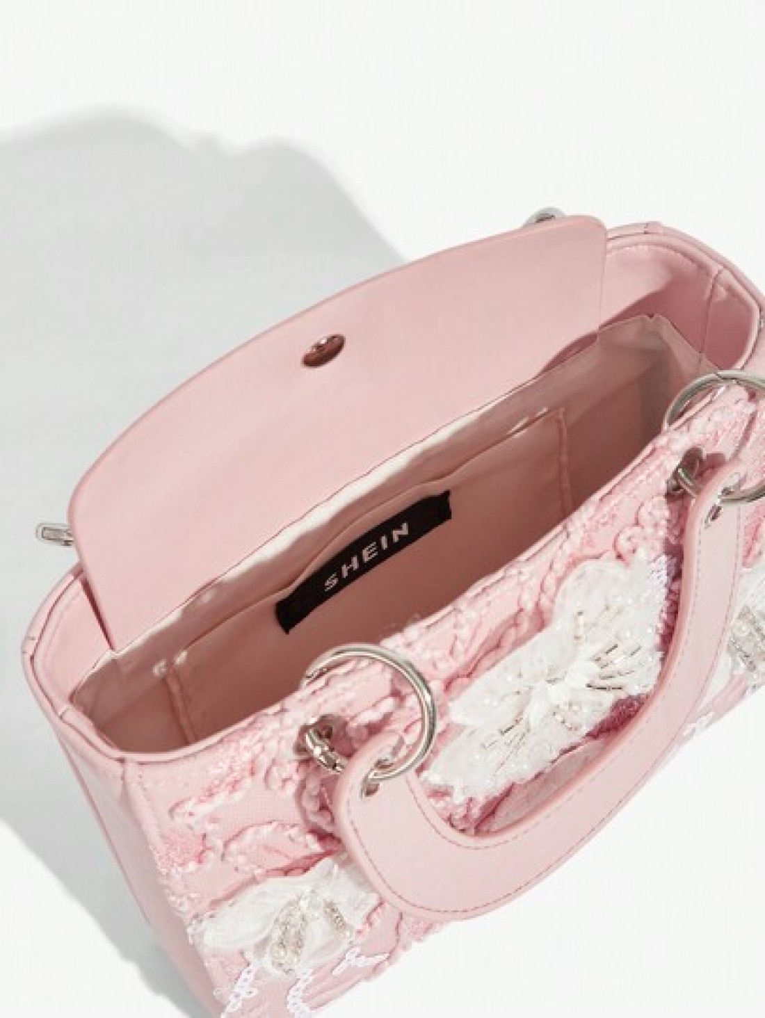 SHEIN Belle حقيبة يد فخمة ، جذابة ، أنيقة ، زهرية ، لحمل النساء ، حقيبة مساء نسائية ، للفتيات ، السيدات ، الطالبات ال