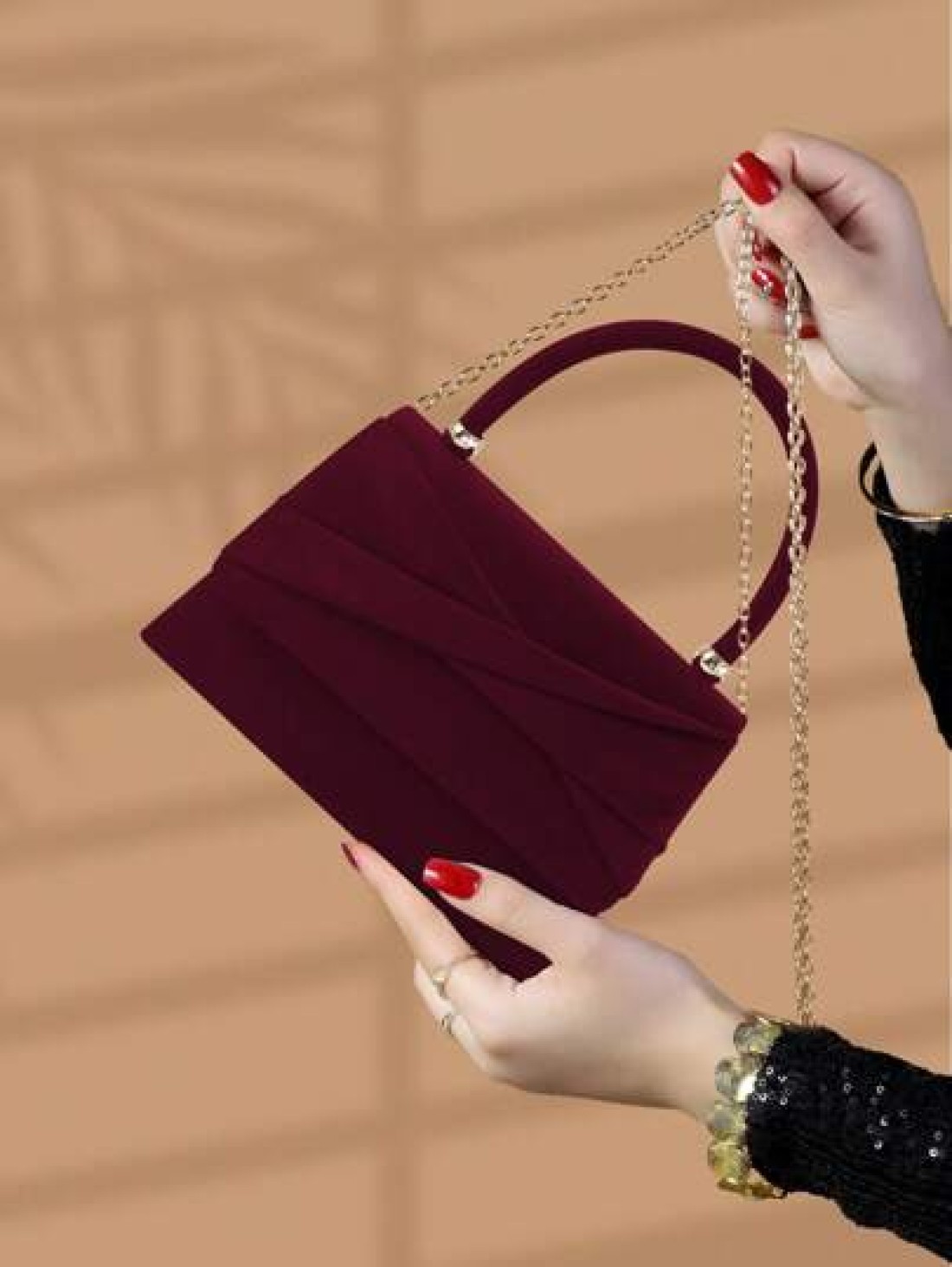 Luxury Glamorous Elegant Exquisite 1pc Elegant Fashionable Bow Knot Velvet Evening Clutch Bag Party Wedding Handbag For Women For Girls Women College Students Rookies White Collar Workers For Party Pr