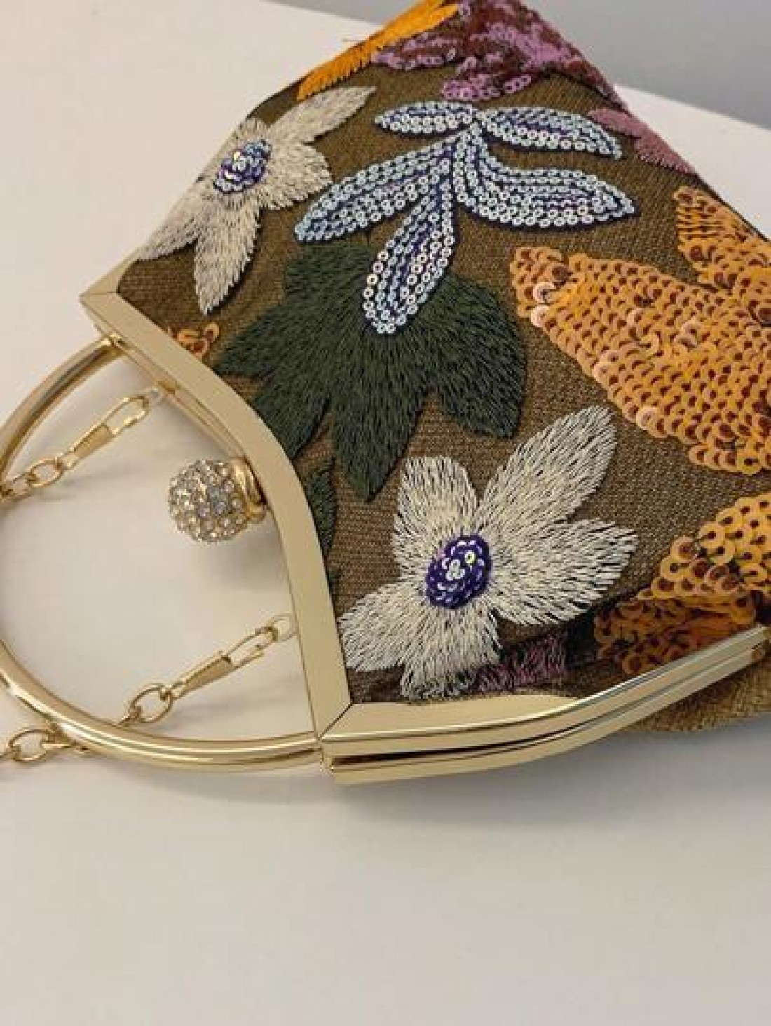 Embroidered Floral Tulle Sequin Patchwork Retro Chic Clutch Bag Elegant Women s Evening Handbag For Party Perfect For Party Wedding Prom Dinner Banquet Matching With Holiday Party Dress Evening Dress