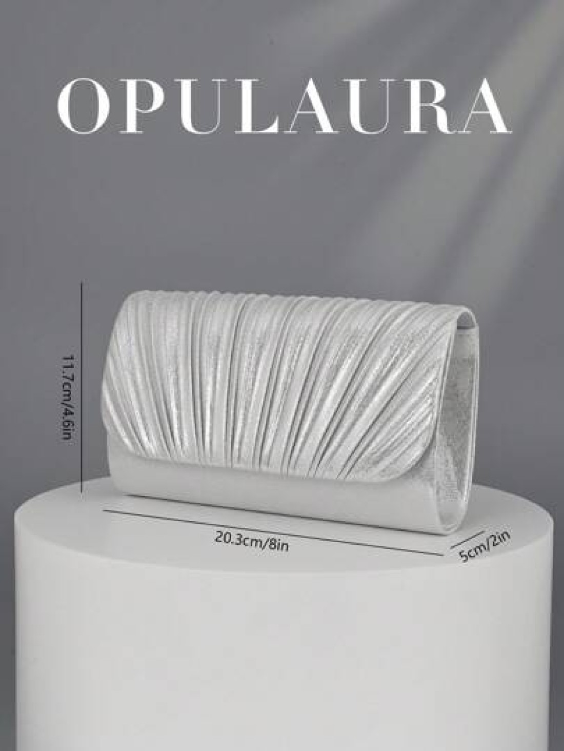 OpulAura Fashionable Shiny Patent Leather Flap Clutch Bag Luxurious High End Leather Evening Bag Metallic Leather Women Envelope Chain Shoulder Bag For Gala Party Birthday Prom Wedding