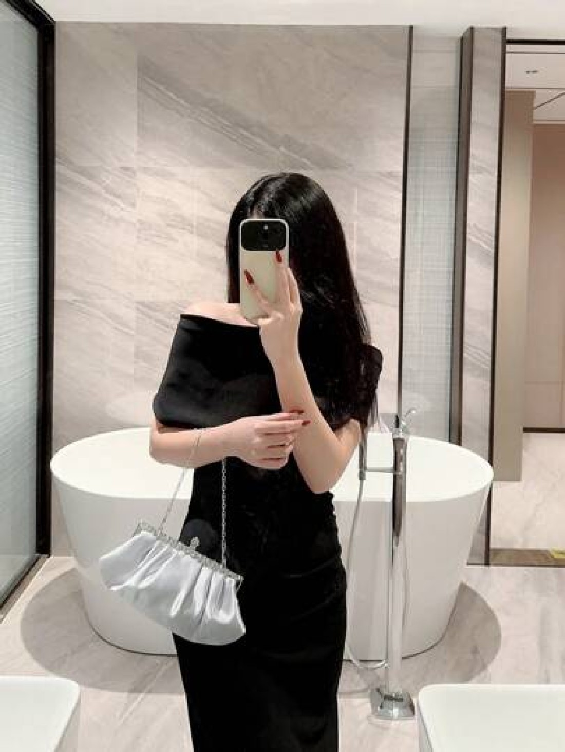 Moonlit EveBag Women s Exquisite Satin Evening Clutch Bag With Rhinestone Decoration Party Dress Bag Prom Bag Evening Bag Chain Handbag Royal Blue