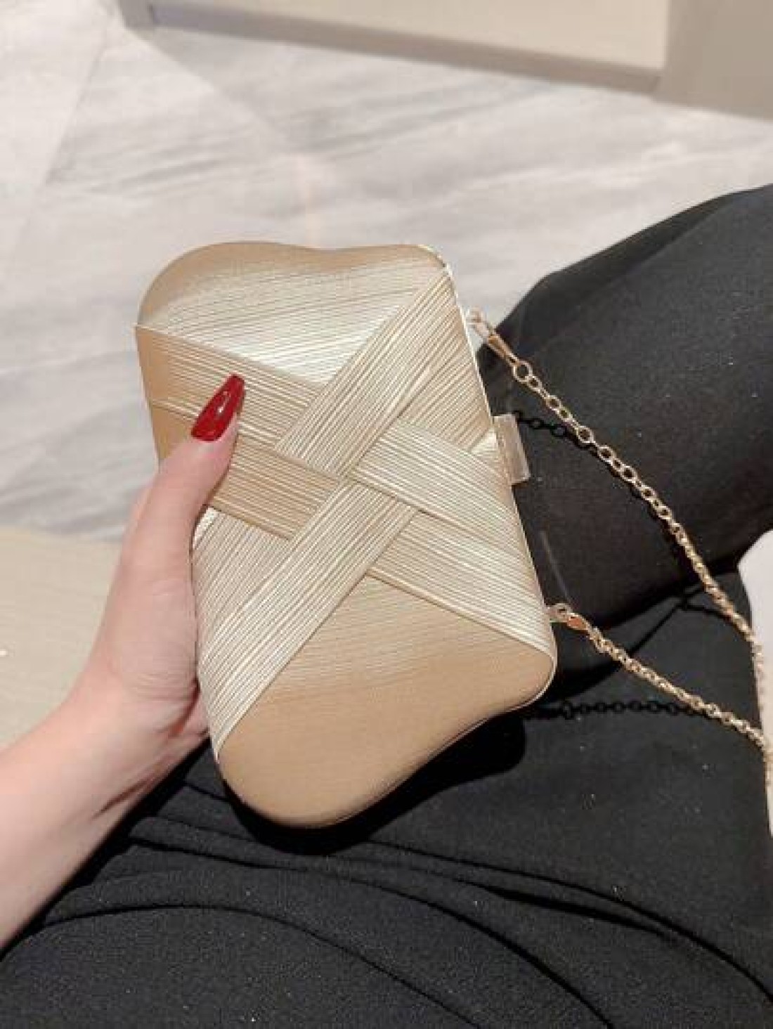 Lightweight Business Casual Rhinestone Decor Bucket Bag Mini Drawstring Design Clear Bag Pearl Bag Evening Bag Dinner Bag Glamorous Elegant Exquisite Quiet Luxury Rhinestone For Party Girl Woman Bride