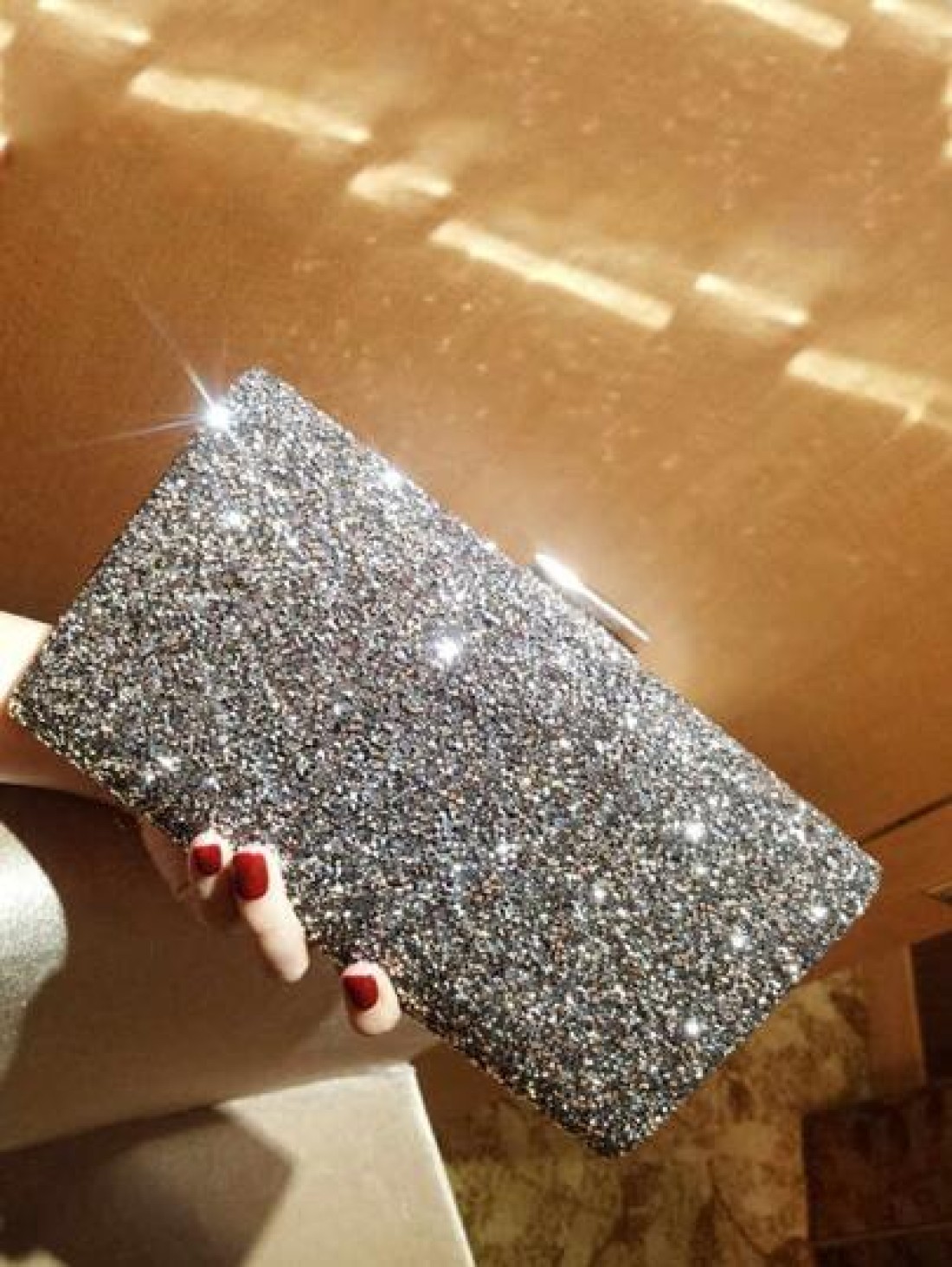 Glitter Bling Shiny Glamorous Elegant Exquisite Small Box Bag Rhinestone Decor Glamorous Funky Rhinestone Mini Bag Star Women Ladies Lover Prom Party Bride Bag Wedding Dinner Bag Evening Bag Rhineston