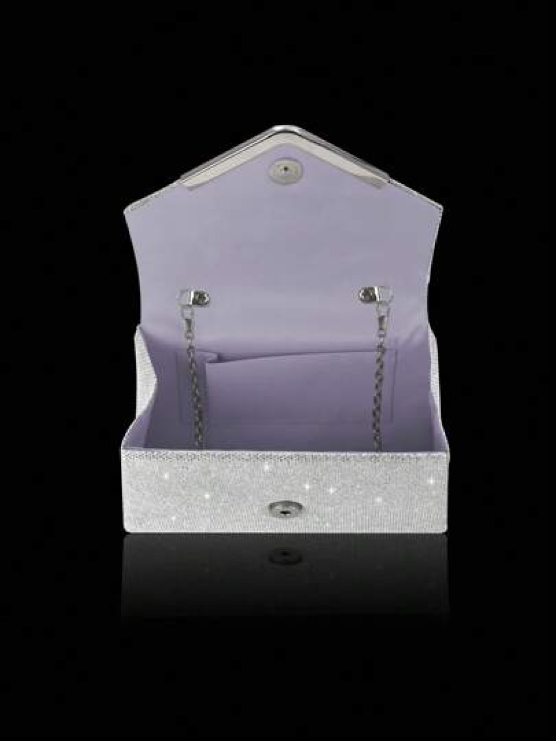 Shiny Elegant Fashionable Charming Rhinestone Flap Handbag Exquisite Women s Evening Bag Matched With Glitter Rhinestone Jewelry Three Pieces Set Luxurious And Exquisite Rhinestone Necklace Bracelet A