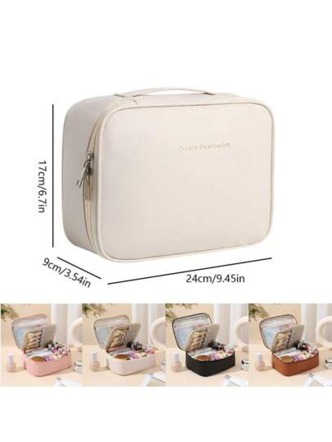 Multi Function Makeup Bag Large Capacity Cosmetic Organizer Travel Portable Handheld Waterproof Toiletry Bag Travel Essential Makeup Organizer