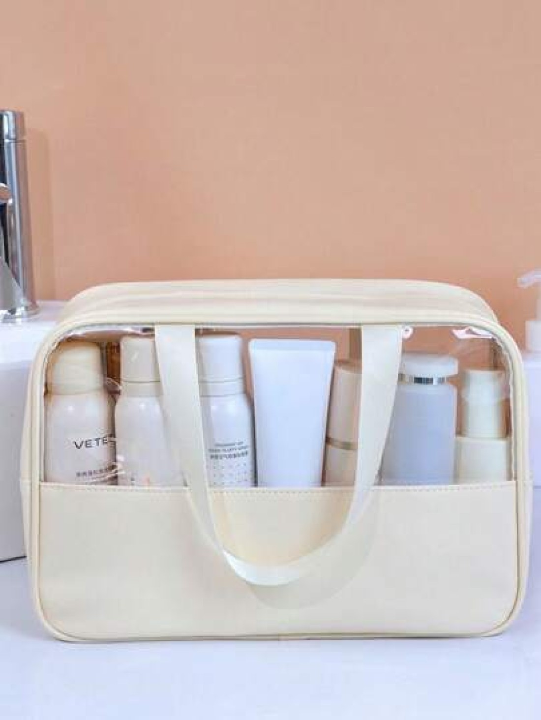 3pcs Set 1 Summer Travel Cosmetic Bag Waterproof Toiletry Bag Multi Functional Makeup Organizer Bag Travel Makeup Brush Holder Bag Portable Travel Organizer Pouch Suitable For Skincare Cosmetics Makeu