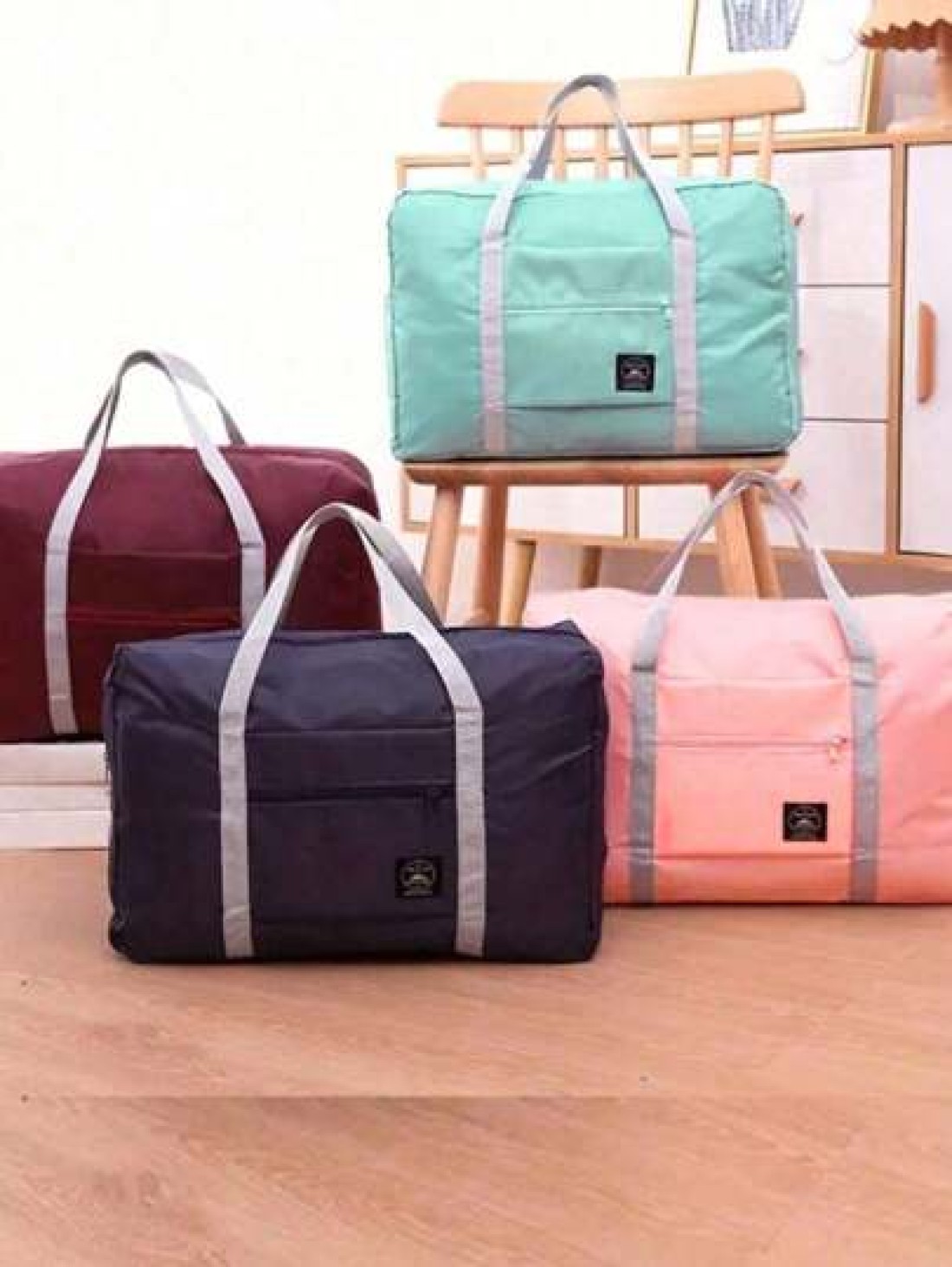 1pc Portable Foldable Travel Bag Reusable Cosmetic Storage Pouch Unisex Toiletry Organizer Large Capacity For Luggage Bathroom Travel Gift Holiday Wardrobe Vanity Summer Travel Vacation Home Bathroom