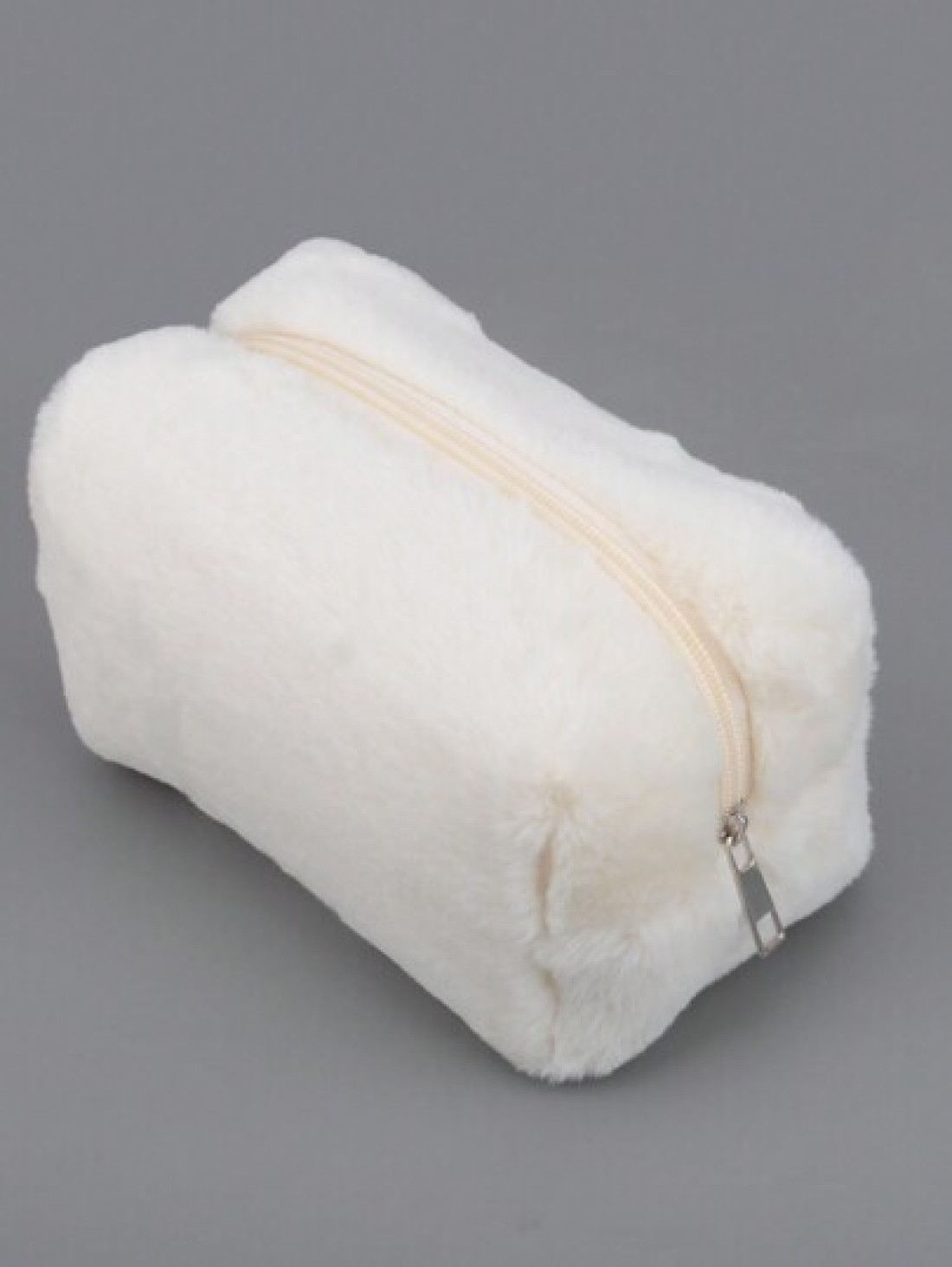 1pc Plush Cosmetic Bag Large Capacity Storage Bag Travel Portable Pencil Case Zipper Toiletry Bag Gift For Girls Women Back To School