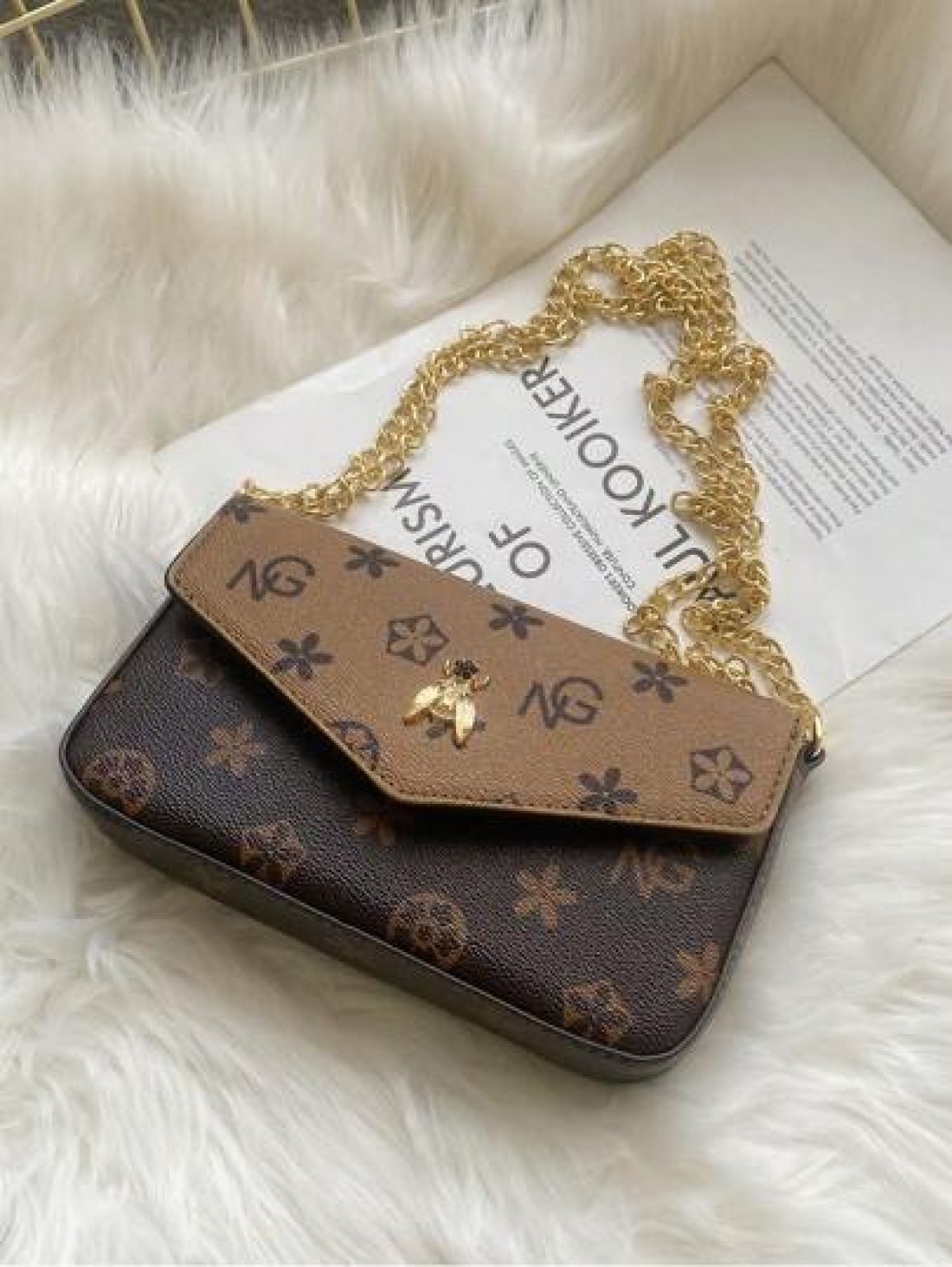Metal Chain Bag Simple Vintage Crossbody Shoulder Bag