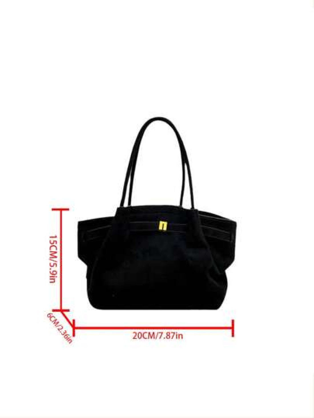 European And American Niche Design Suede Leather Bucket Bag With Buckle Women Street Handbag For Autumn Winter Shopping Commuting Party Gift