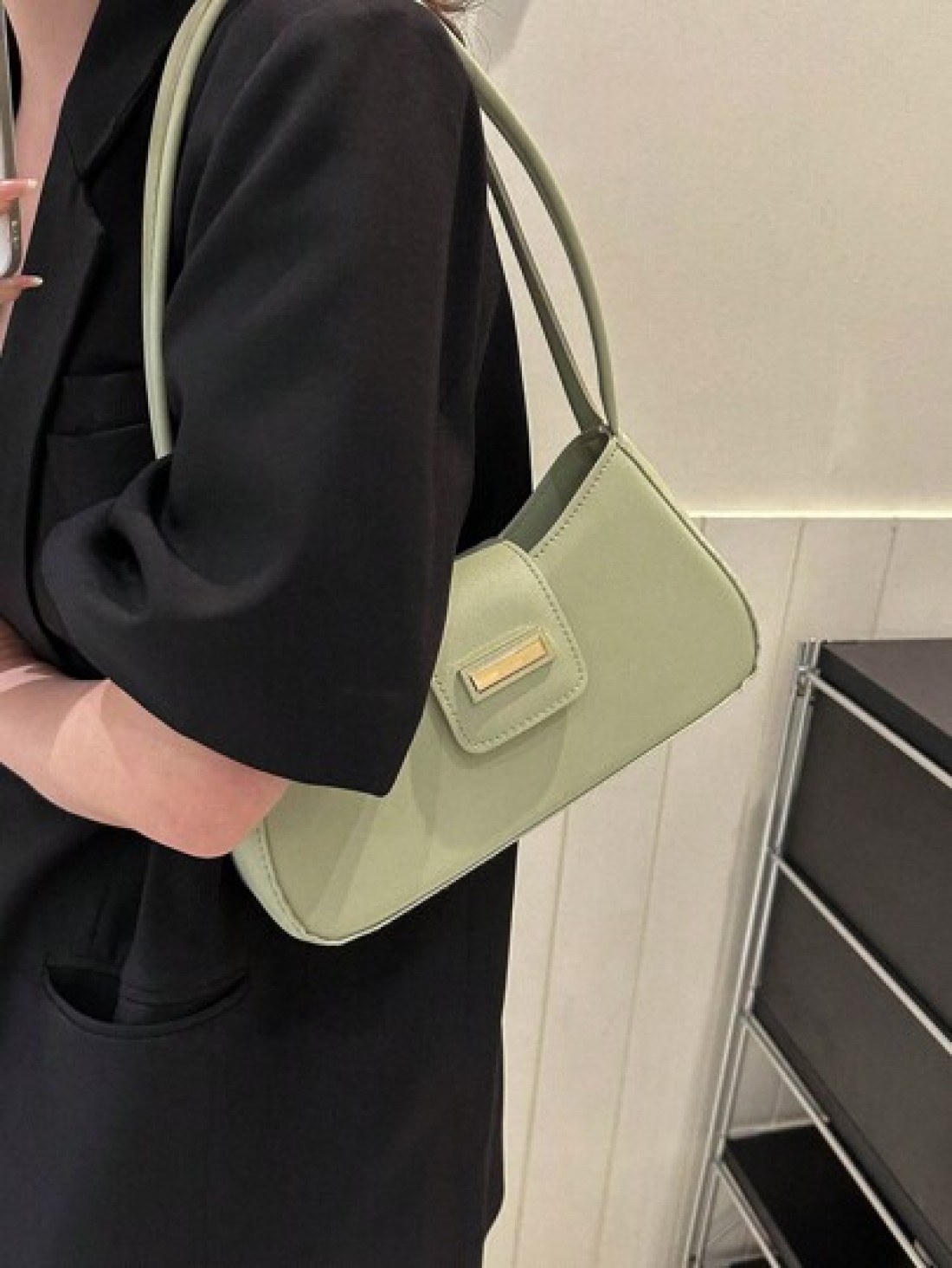 Chic Handbag Niche Underarm Bag New Stylish Commuter Bag Baguette Bag Versatile Shoulder Bag