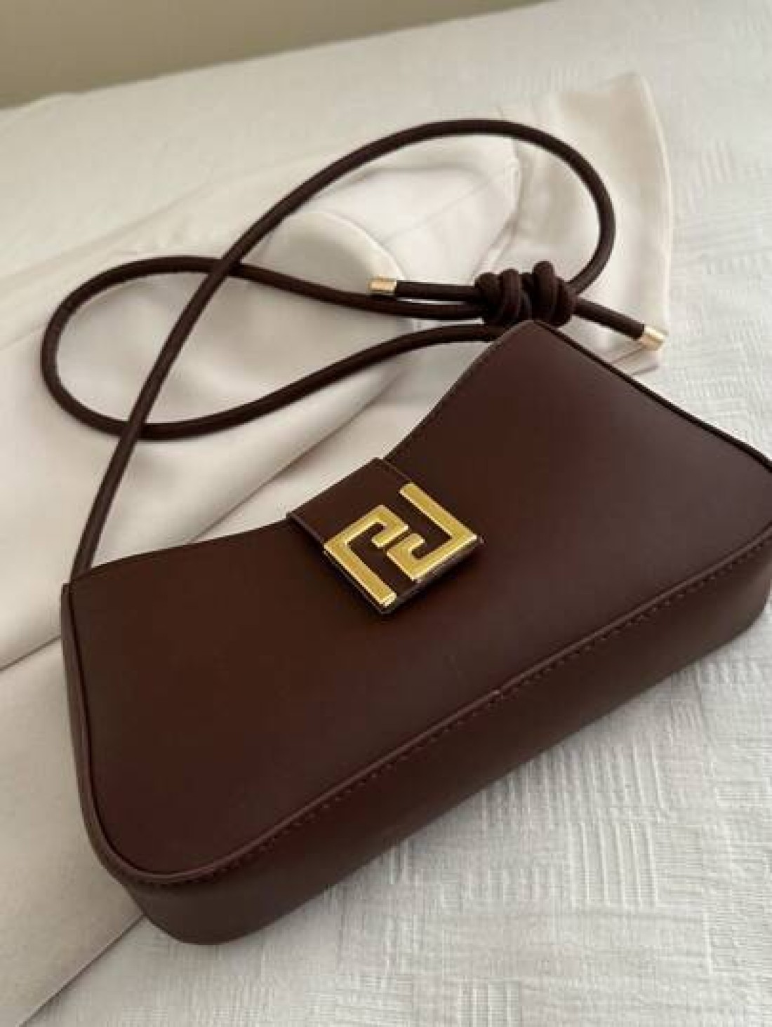 New Luxury Simple Solid Color Versatile Women Shoulder Bag