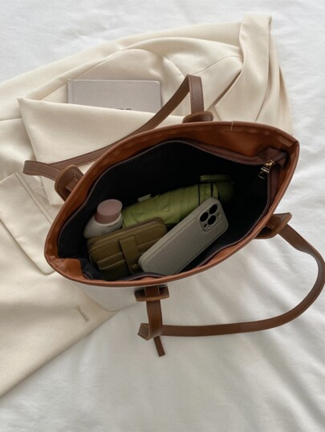 Fashionable Vintage Style Rhombus Grid Stitching Press Creased Convertible Shoulder Bag For Women Leisure Tote